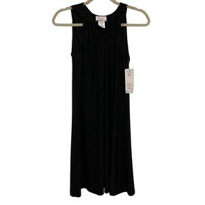 Sleeveless Halter Black Midi Dress By‎ Ivy Lane Womens Size M USA Made NWT